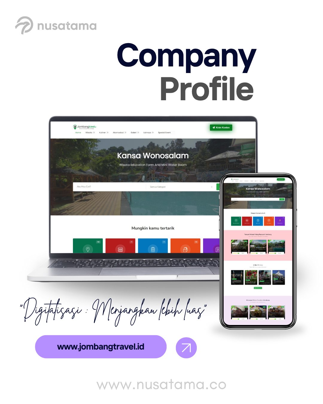 Website Company Profile : SMKN Wonosalam